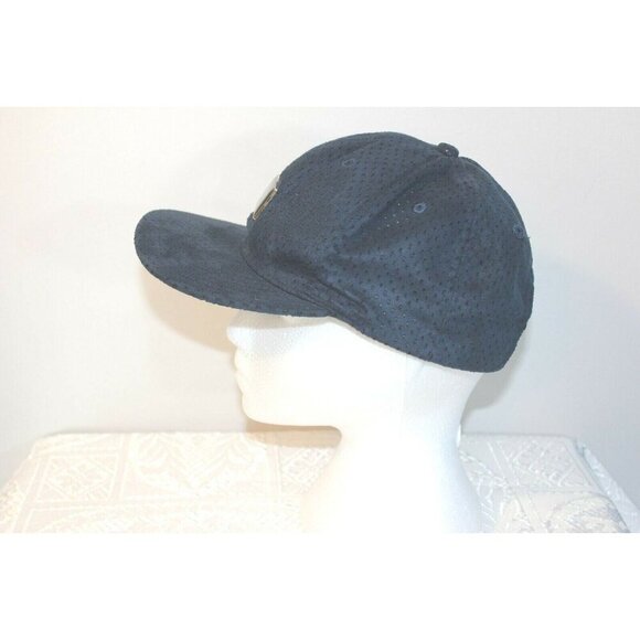 King Apparel Mens Cap Hat Adjustable Snapback Navy Perforated Reign Supreme - Picture 4 of 8